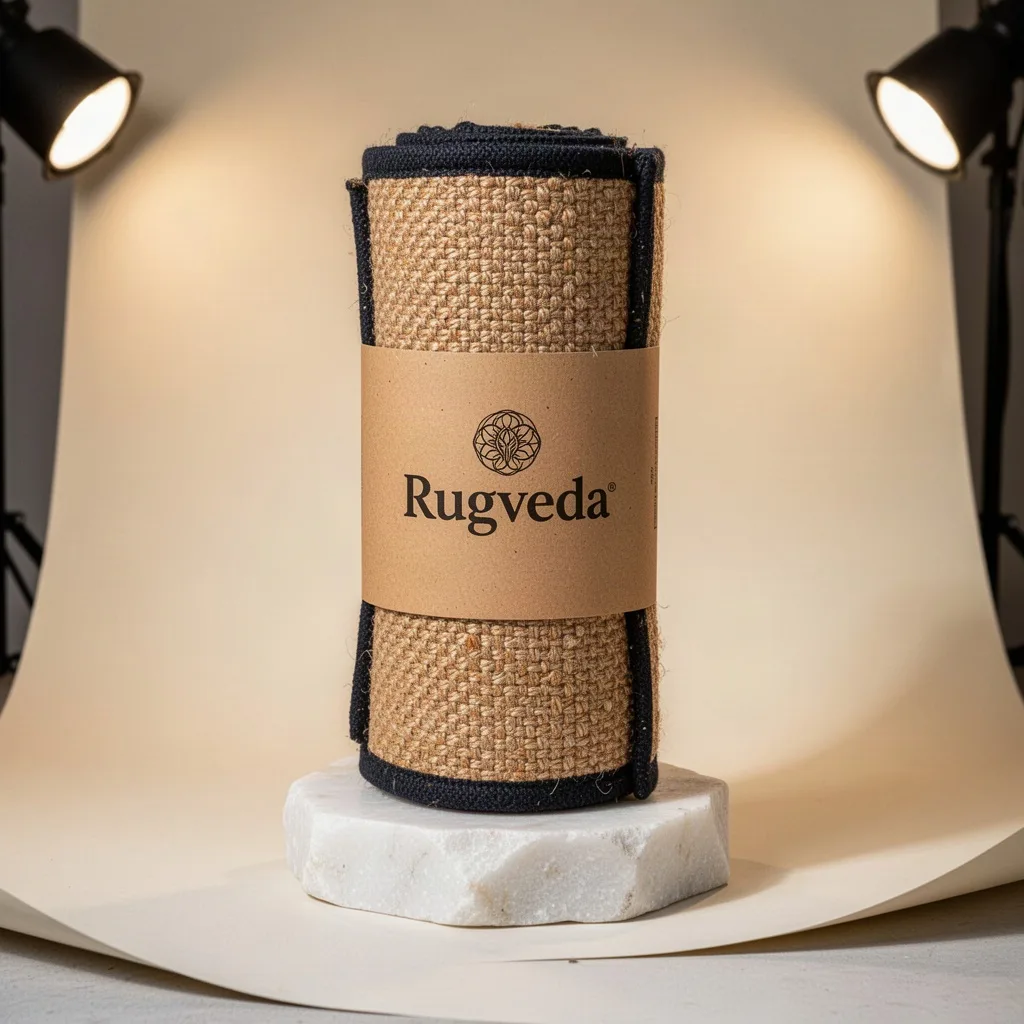 Rugveda Coastal Jute Weave Rug